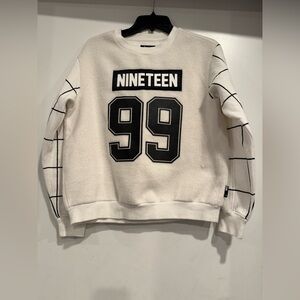 Izzue IT Hong Kong 1999 Print Patch Grid Sleeves Asian Streetwear Jacket Size M